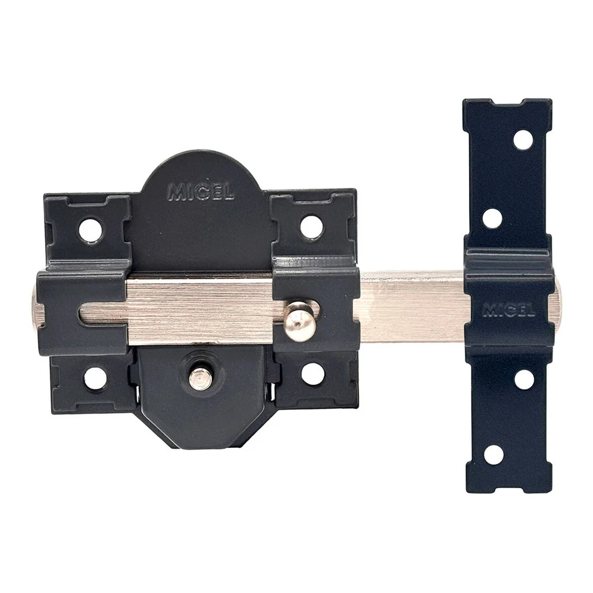 Cerrojo de seguridad Micel crr10 86b/50 Acero Gris 50 mm Sobreponer
