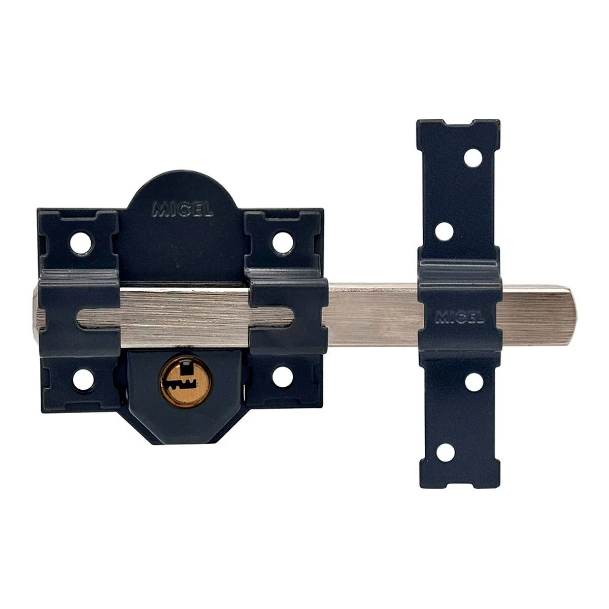 Cerrojo de seguridad Micel crr11 86l/50 mm Acero Gris 50 mm Sobreponer