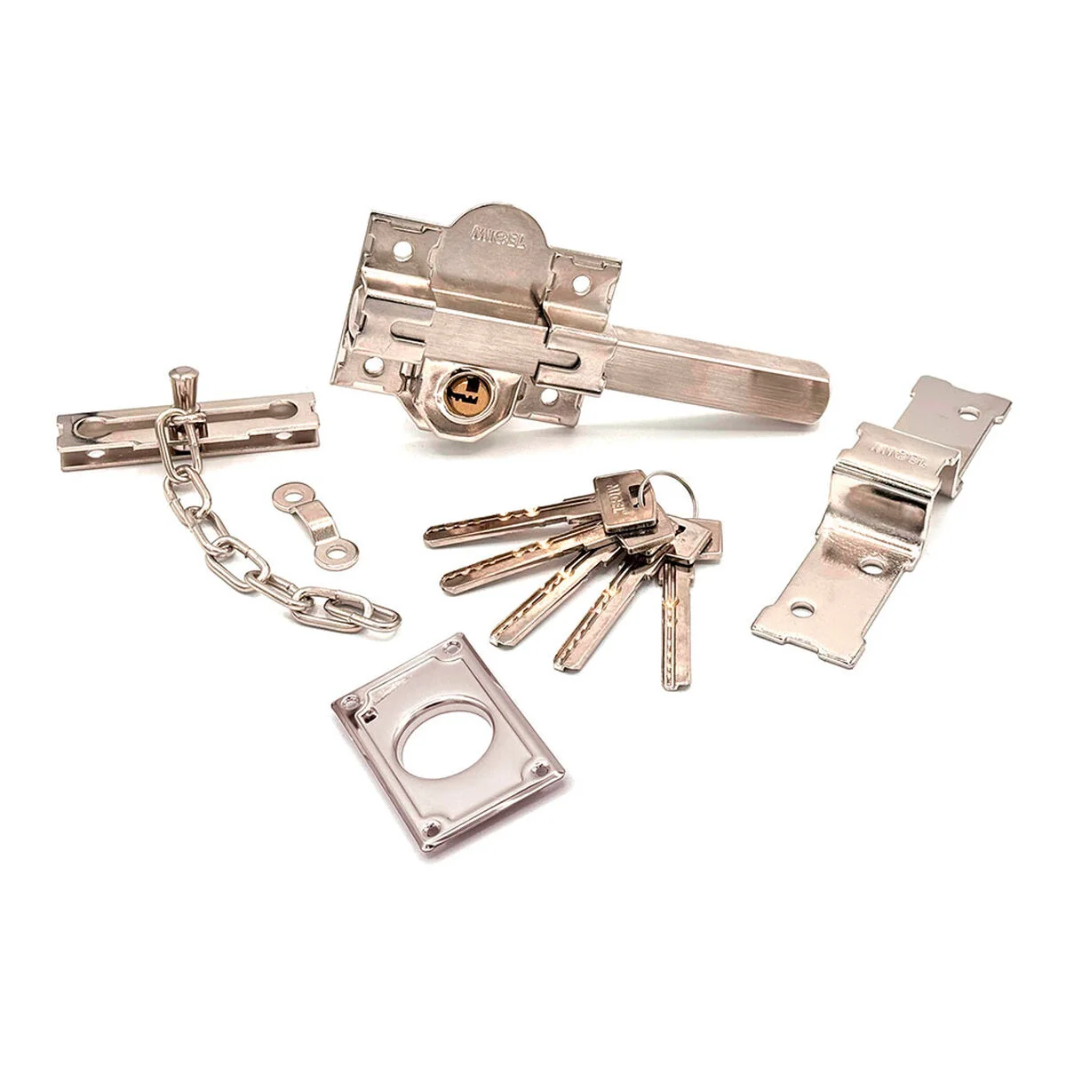 Cerrojo de seguridad Micel crr11 86l/50 Acero Níquel 50 mm Sobreponer