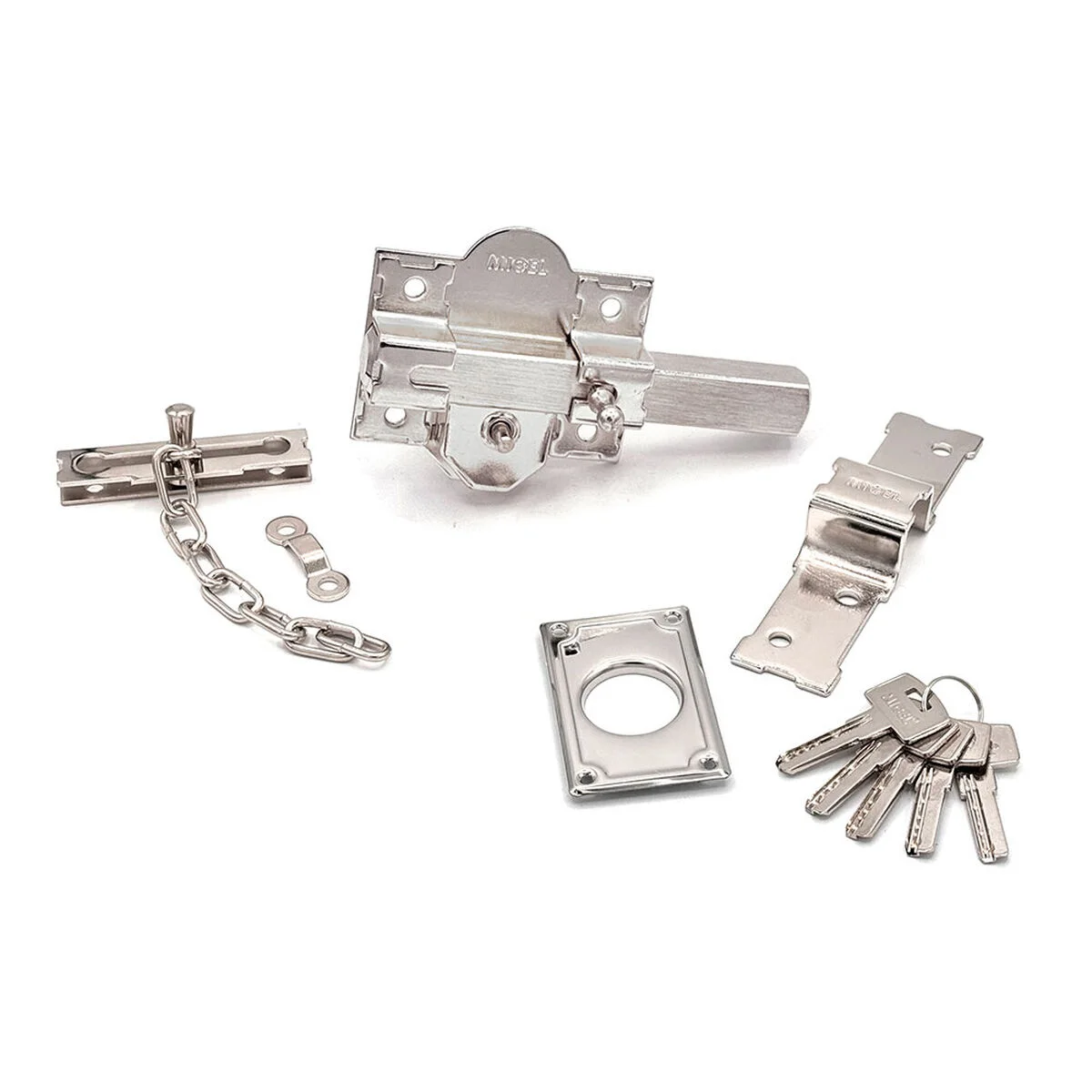 Cerrojo de seguridad Micel crr10 86b/50 Acero Níquel 50 mm Sobreponer