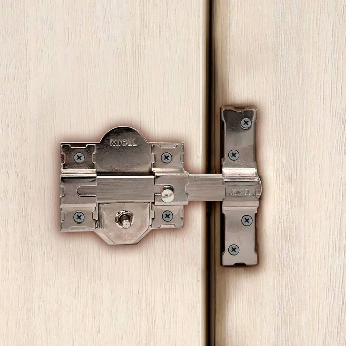 Cerrojo de seguridad Micel crr10 86b/50 Acero Níquel 50 mm Sobreponer