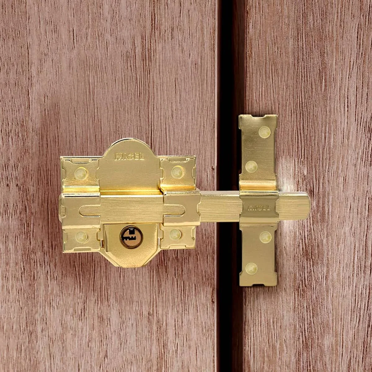 Cerrojo de seguridad Micel crr11 86l/50 Acero Latón 50 mm Sobreponer