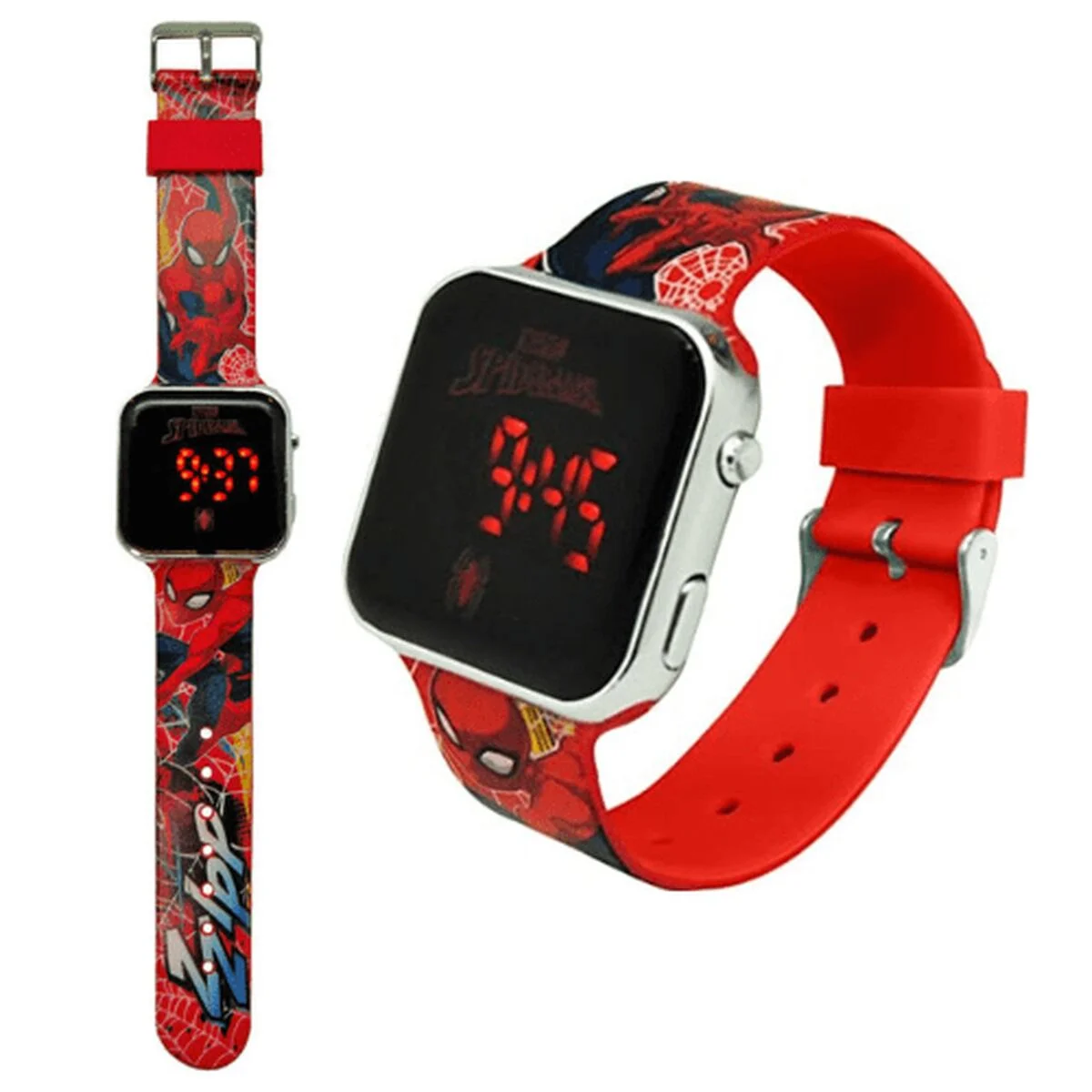 Reloj digital Kids Licensing ZZIPP Rojo Pantalla LED