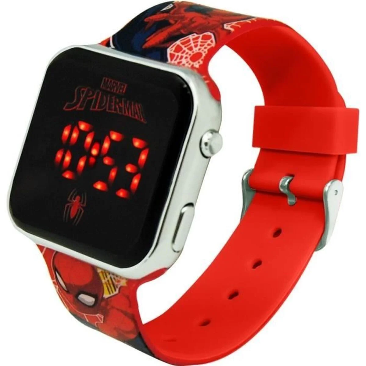 Reloj digital Kids Licensing ZZIPP Rojo Pantalla LED