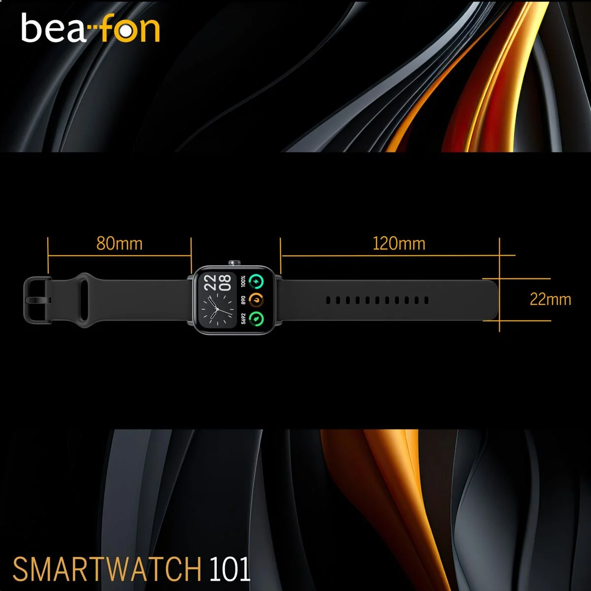 Smartwatch beafon WATCH 101 1,8" Negro Gris