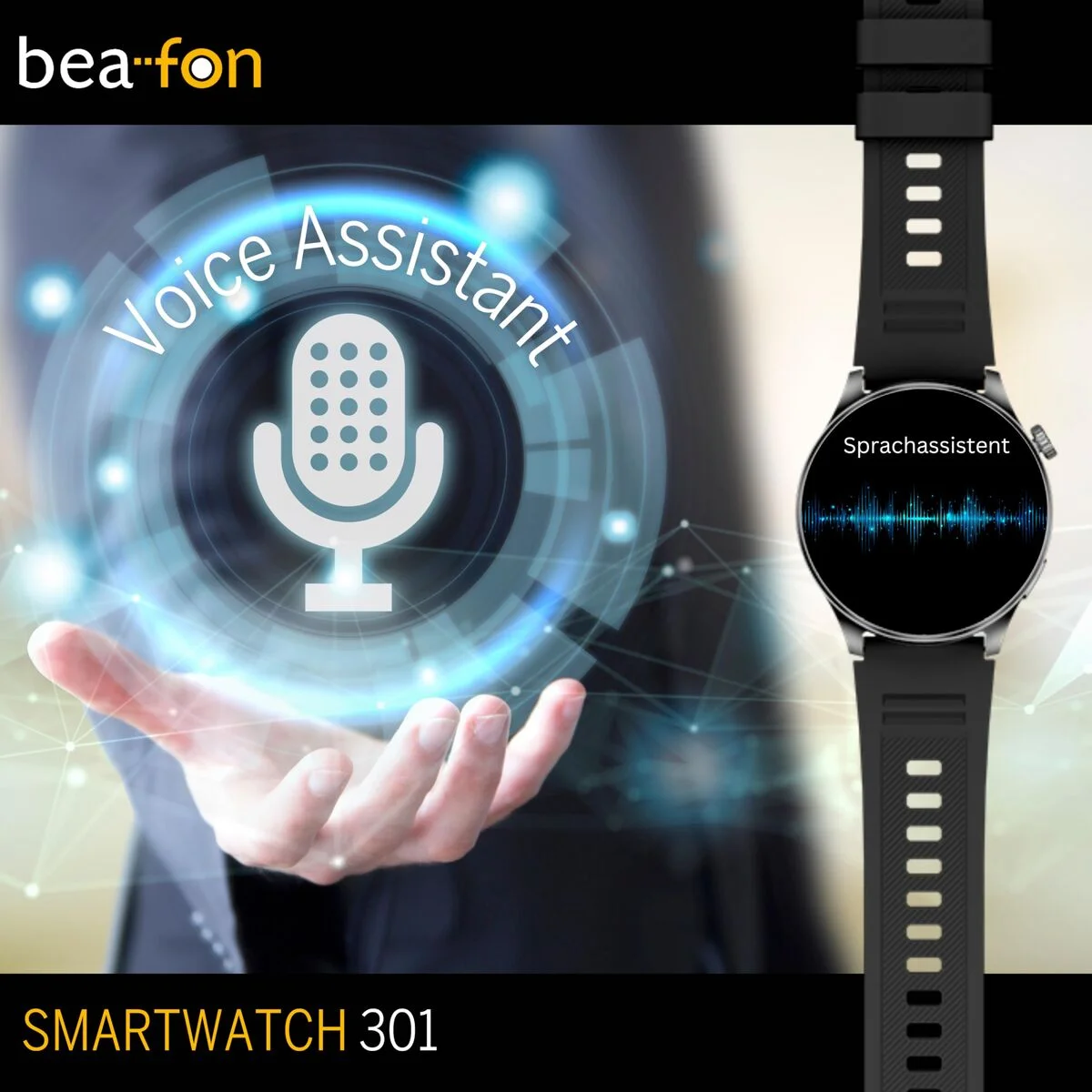 Smartwatch beafon WATCH 301 44 mm 1,45" Negro