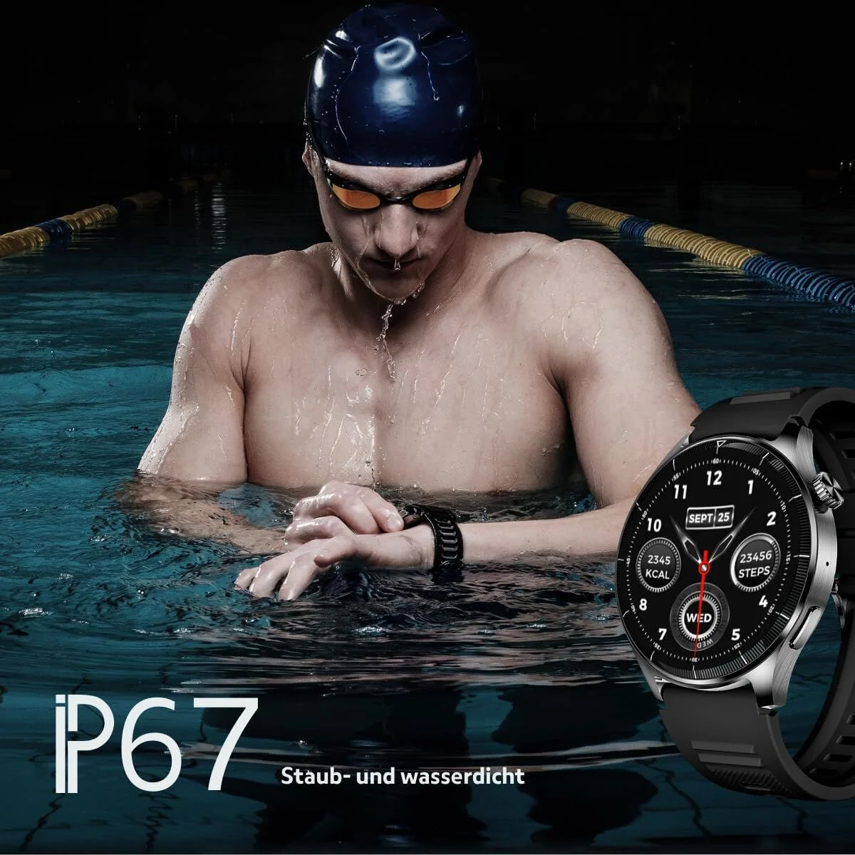 Smartwatch beafon WATCH 301 44 mm 1,45" Negro