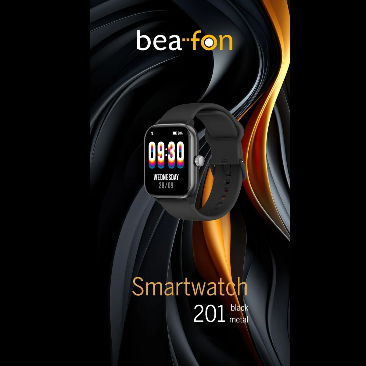 Smartwatch beafon WATCH 201 1,85" Negro Plateado