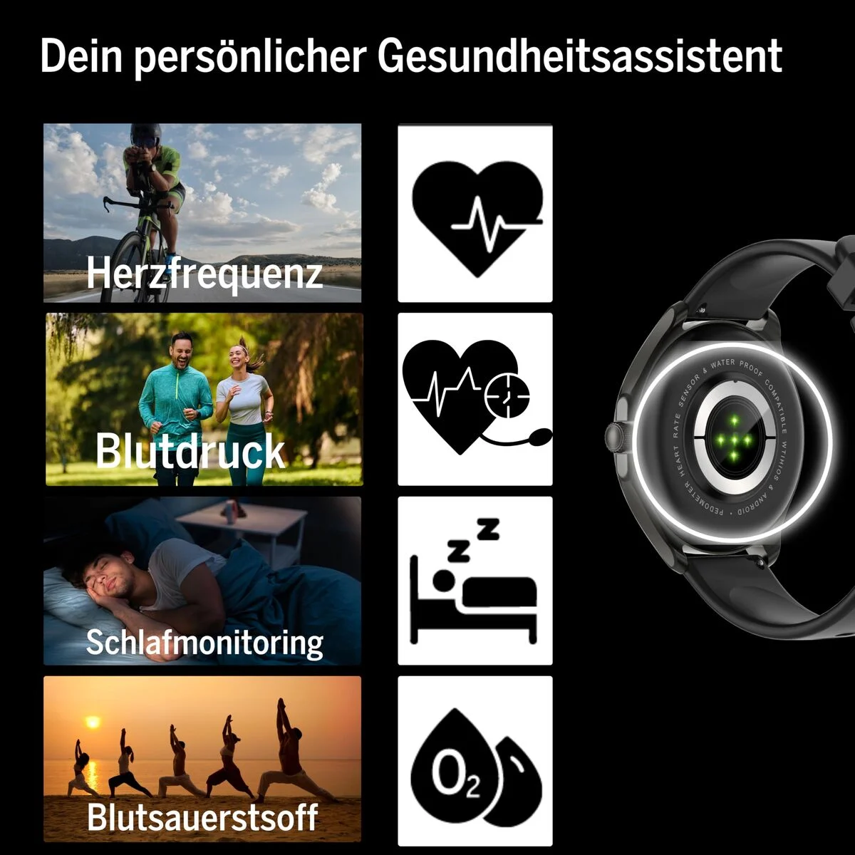 Smartwatch beafon WATCH 402 43 mm 1,43" Negro