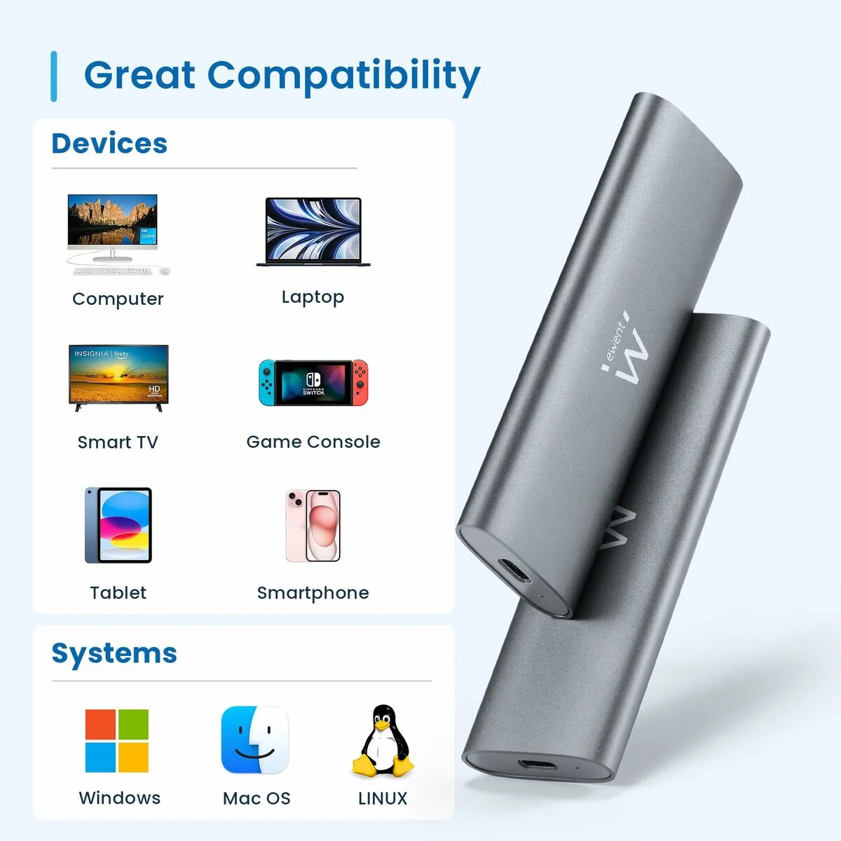 Disco Duro Externo Ewent EW7061