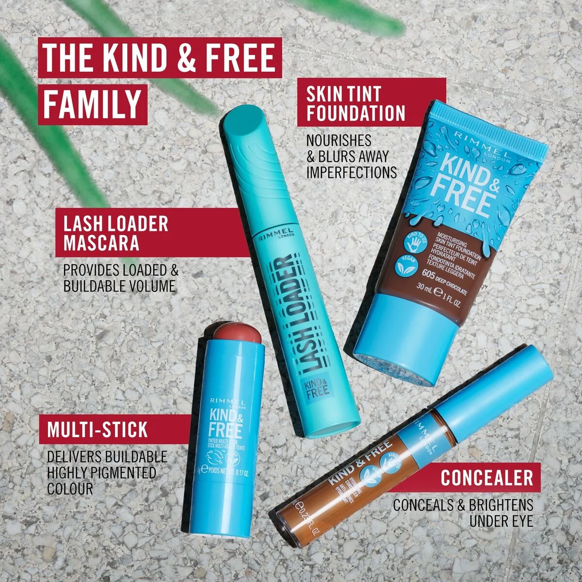 Set de Maquillaje Rimmel London KIND & FREE