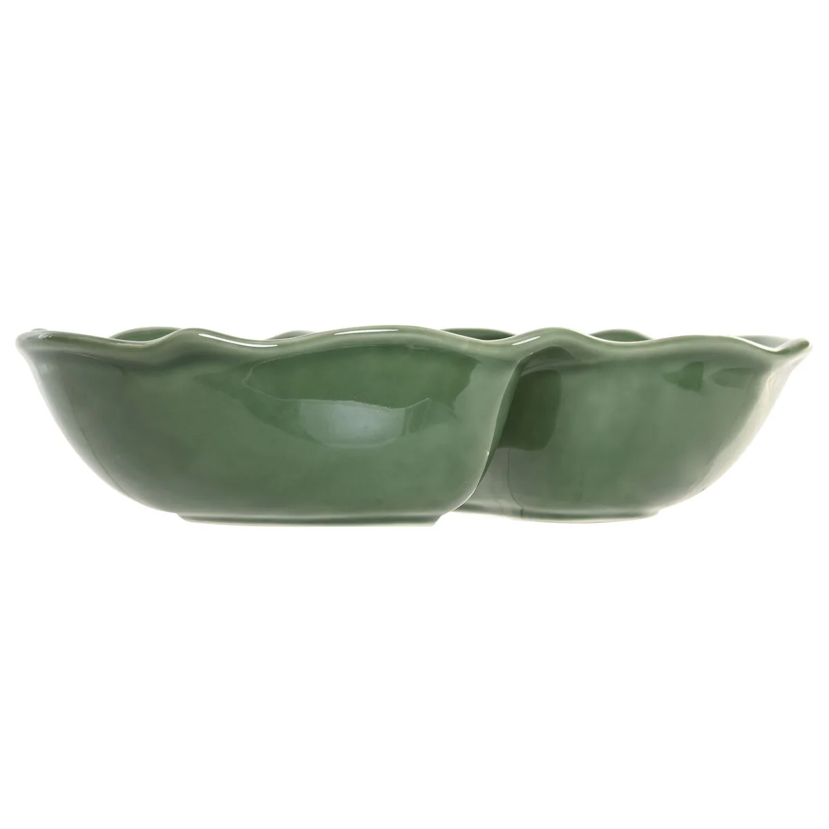Cuenco Home ESPRIT Verde Gres Cottage Con relieve
