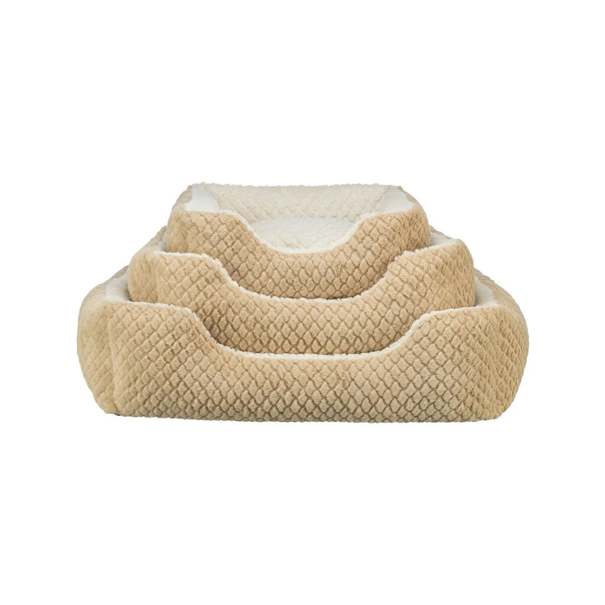 Cama para Perro Trixie Kaline Mio Marrón Crema 65 x 50 cm