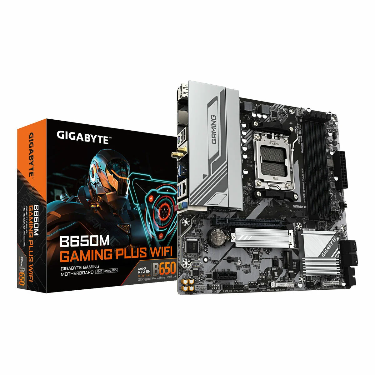 Placa Base Gigabyte B650M GAMING PLUS WF AMD B650 AMD AM5