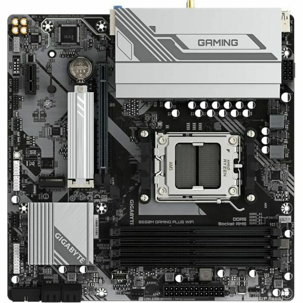 Placa Base Gigabyte B650M GAMING PLUS WF AMD B650 AMD AM5