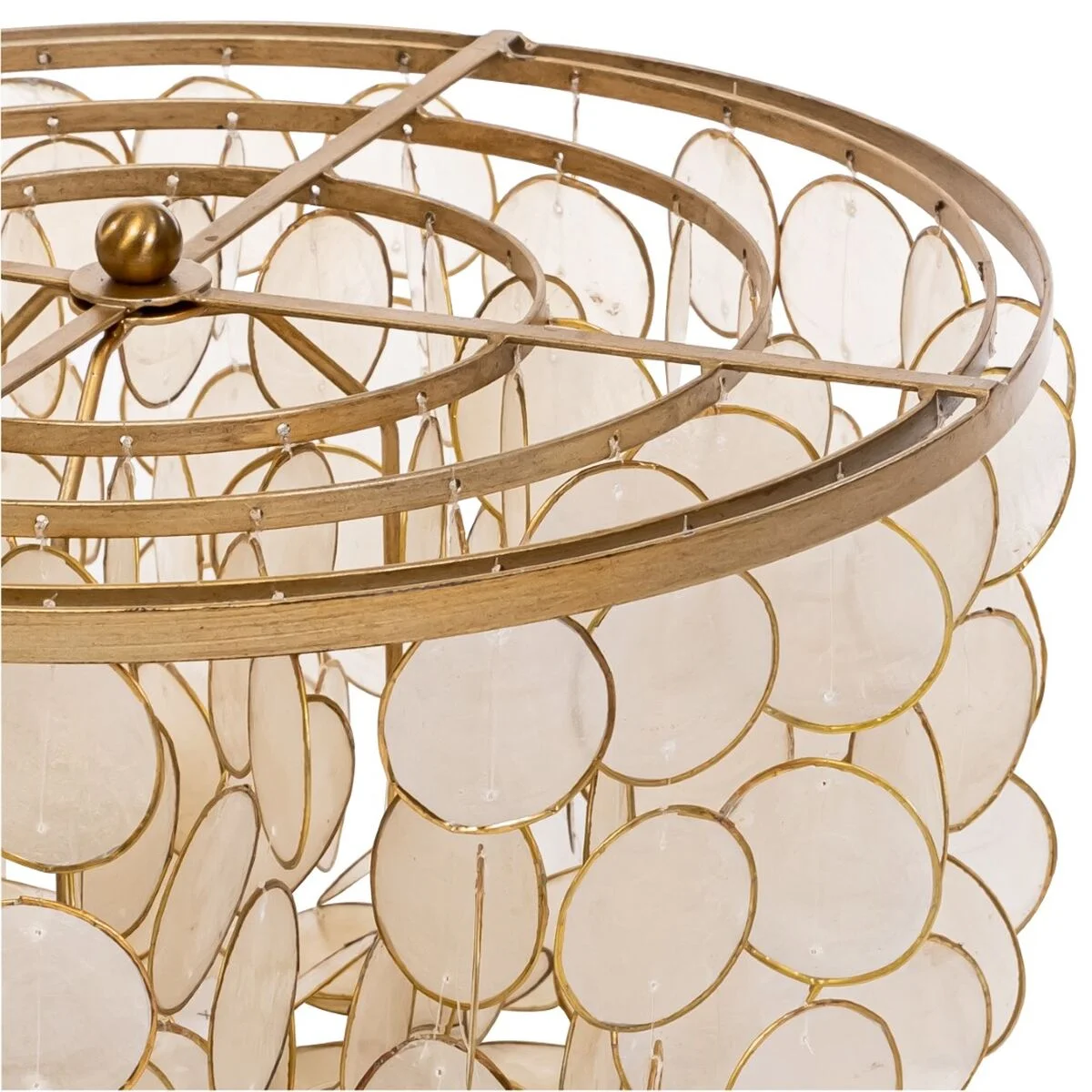 Lámpara de Pie Home ESPRIT Beige Dorado 220 V 40 x 40 x 153 cm