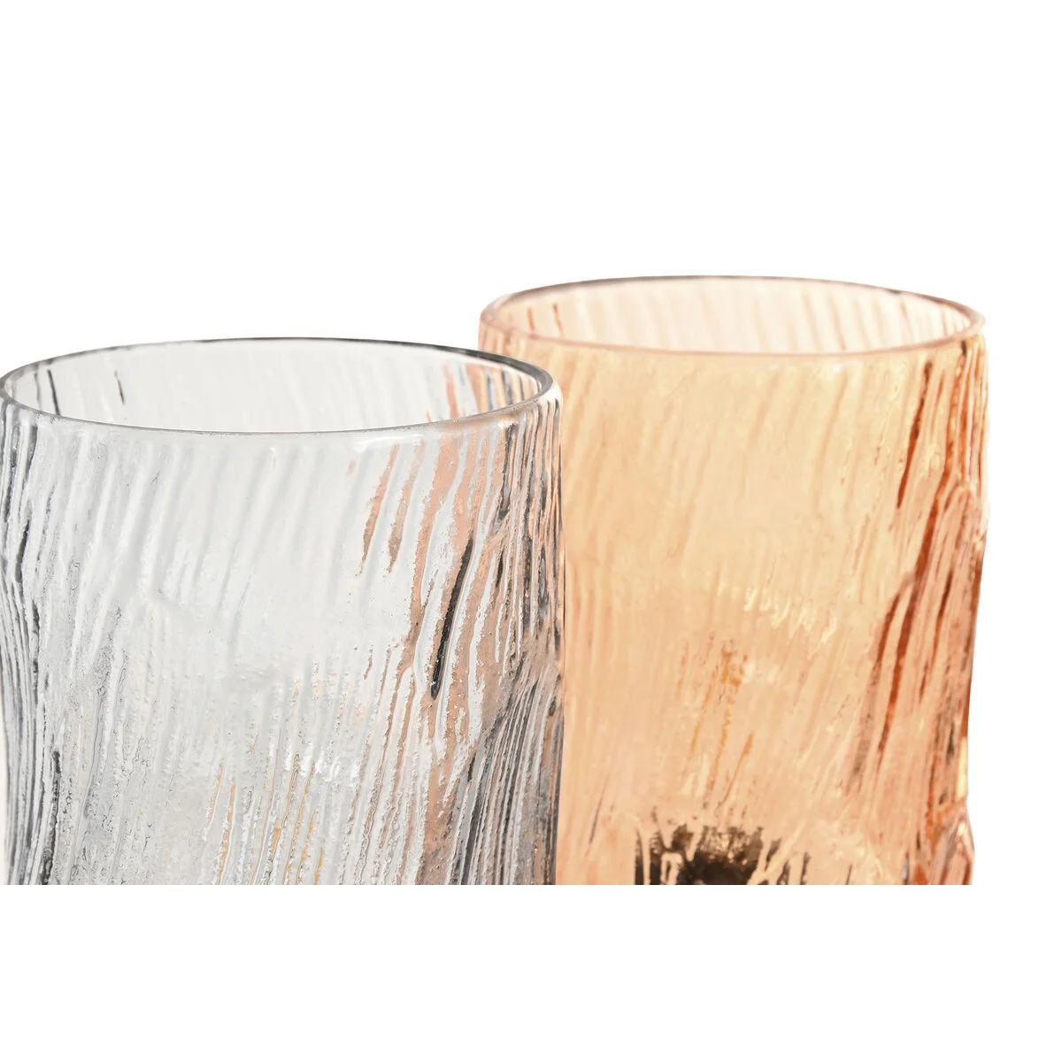 Decoración luminosa Home ESPRIT Cristal Urbano 10 x 10 x 16 cm (2 Unidades)