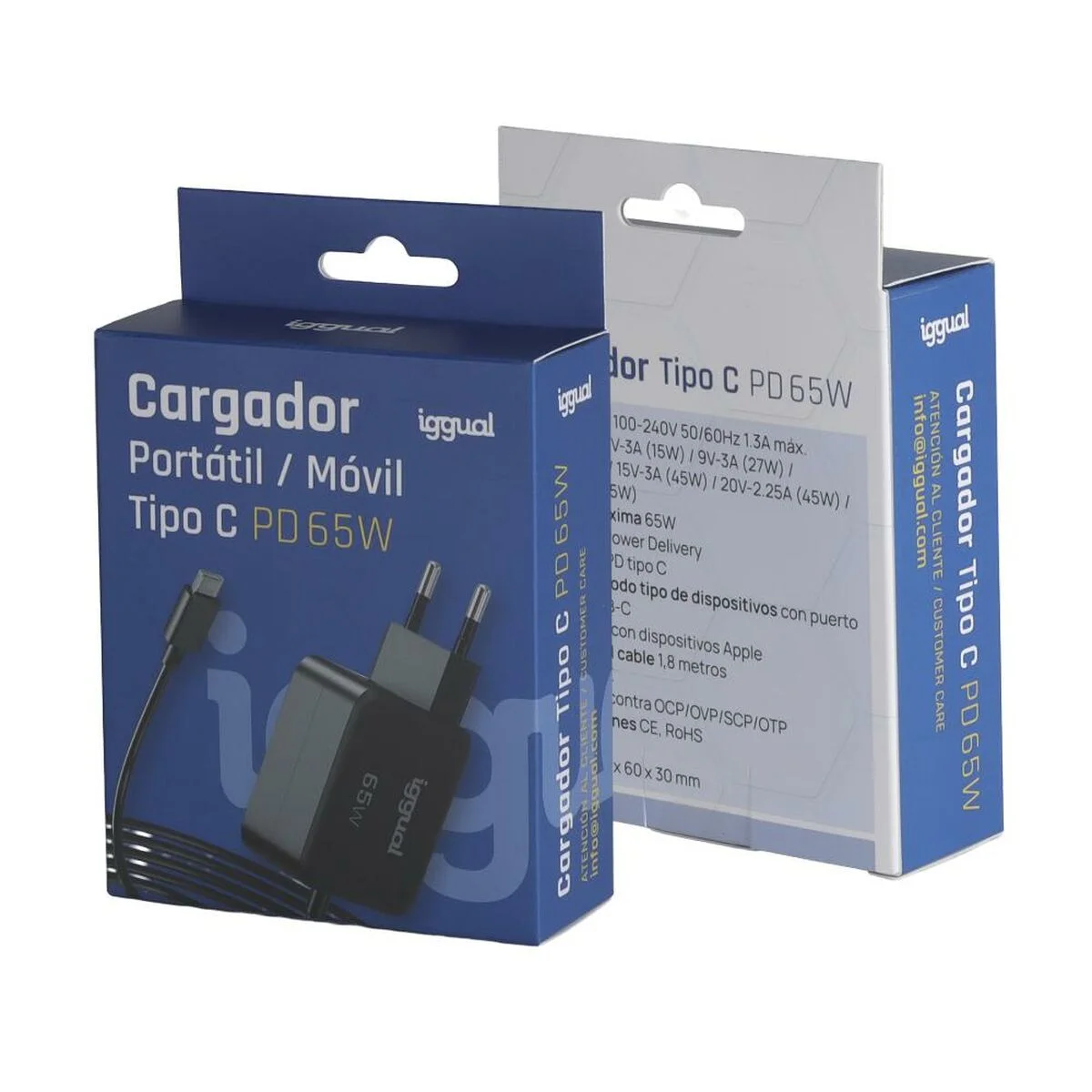 Cargador para Portátil iggual IGG319925 65 W