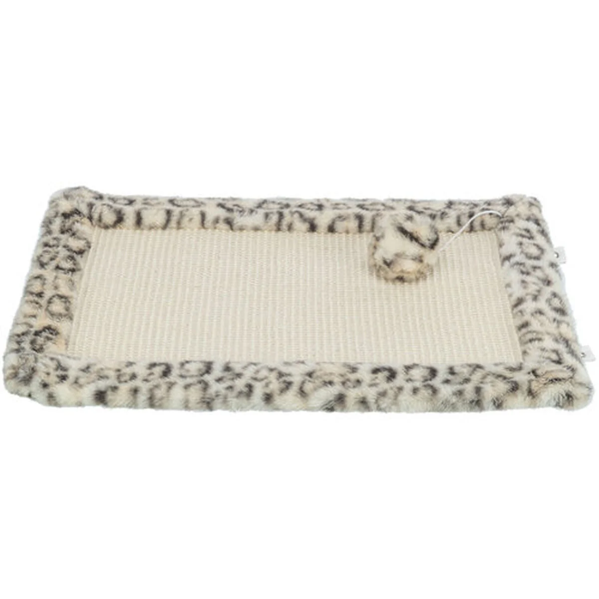 Rascador para Gatos Trixie Leo Crema Poliéster Sisal EVA 55 x 35 cm Alfombra