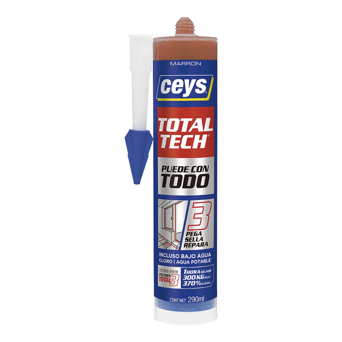 Sellador/Adhesivo Ceys total tech Marrón 290 ml