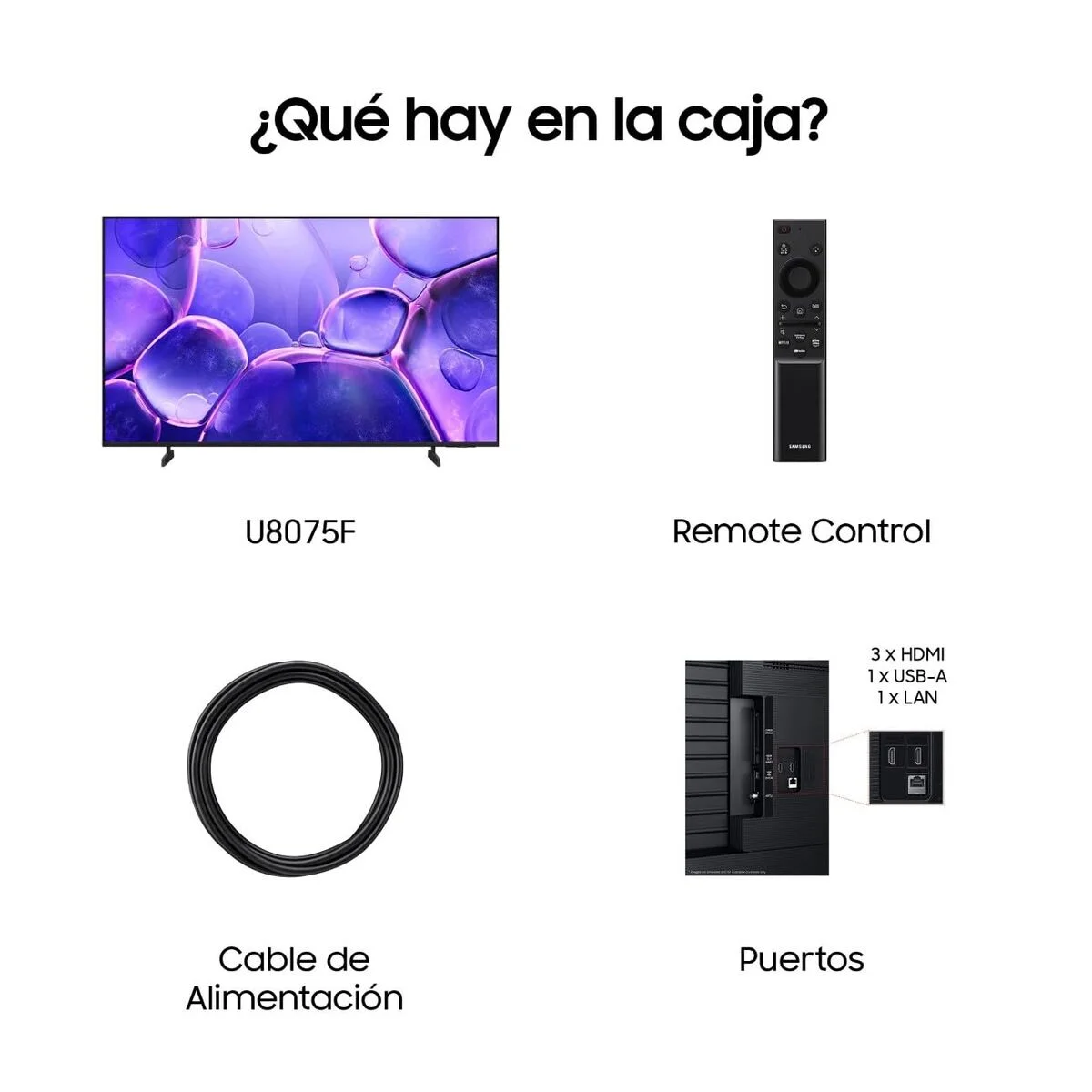 Smart TV Samsung TU43U8075FUXXC 43" 4K Ultra HD LED HDR