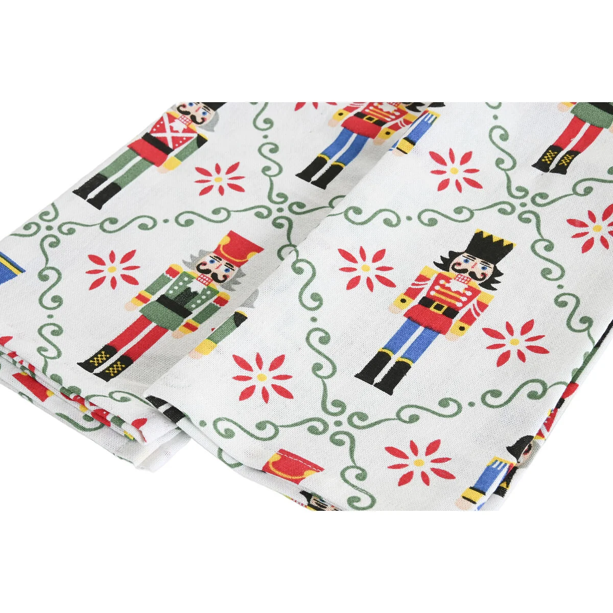 Paño de Cocina Home ESPRIT Rojo Verde Beige 60 X 0,2 X 40 CM