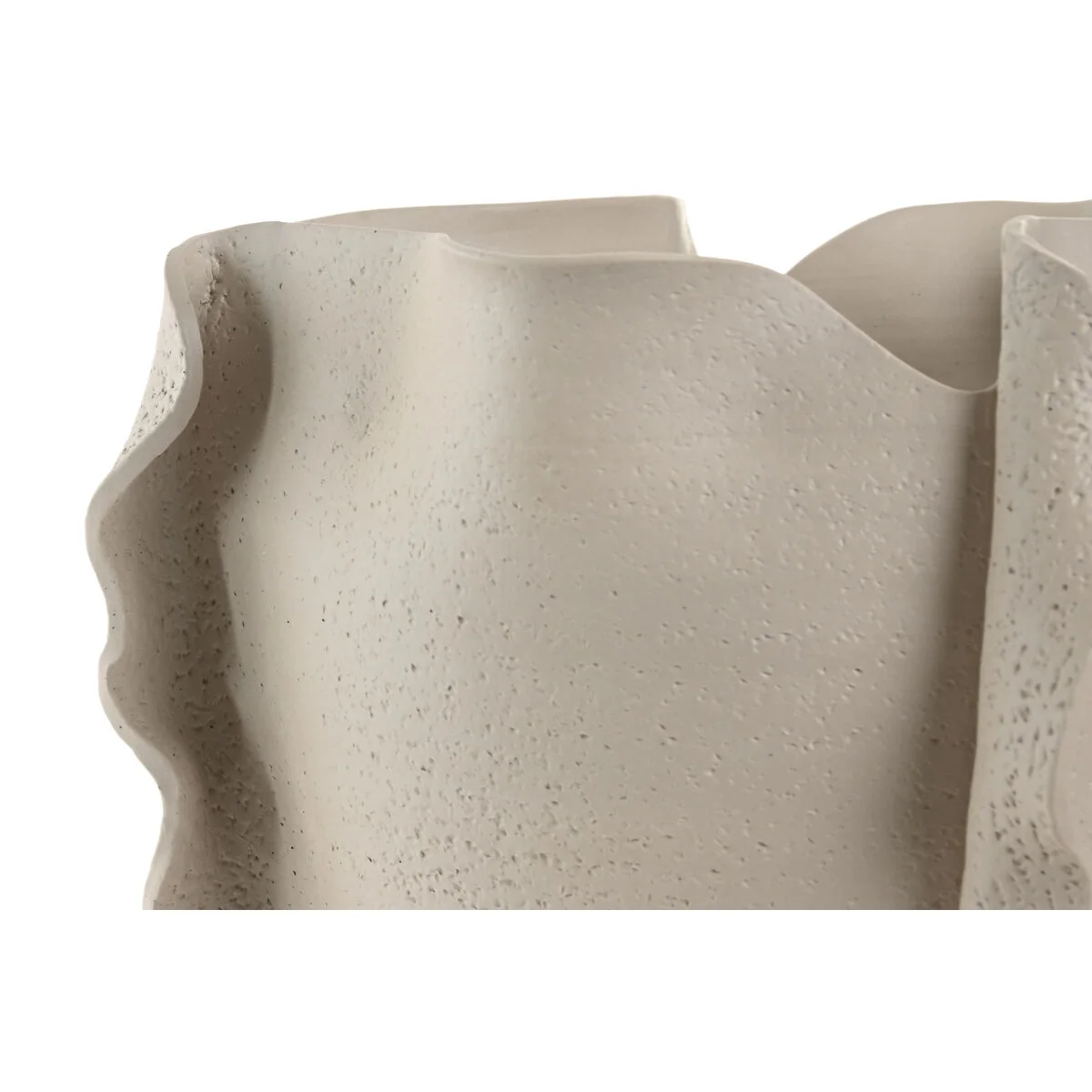 Jarrón Home ESPRIT Blanco Cerámica Estilo artesanal Moderno 33 x 33 x 32 cm