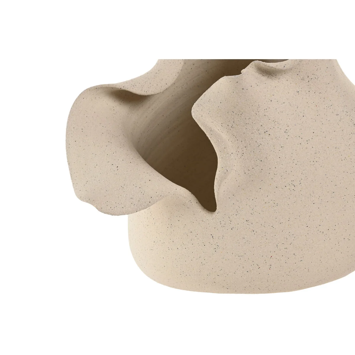 Jarrón Home ESPRIT Blanco Cerámica Estilo artesanal Moderno 27 X 22 X 22 CM