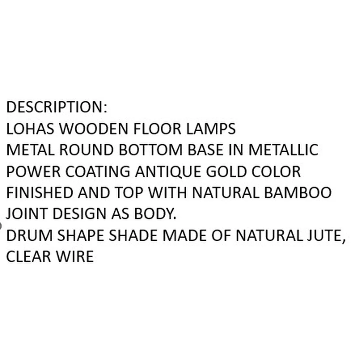 Lámpara de Pie Home ESPRIT Marrón 220 V 40 x 40 x 150 cm