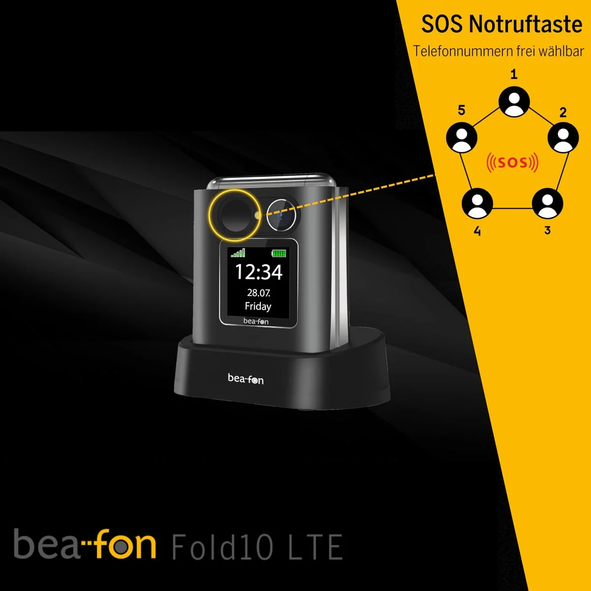 Teléfono Inalámbrico beafon FOLD10 LTE