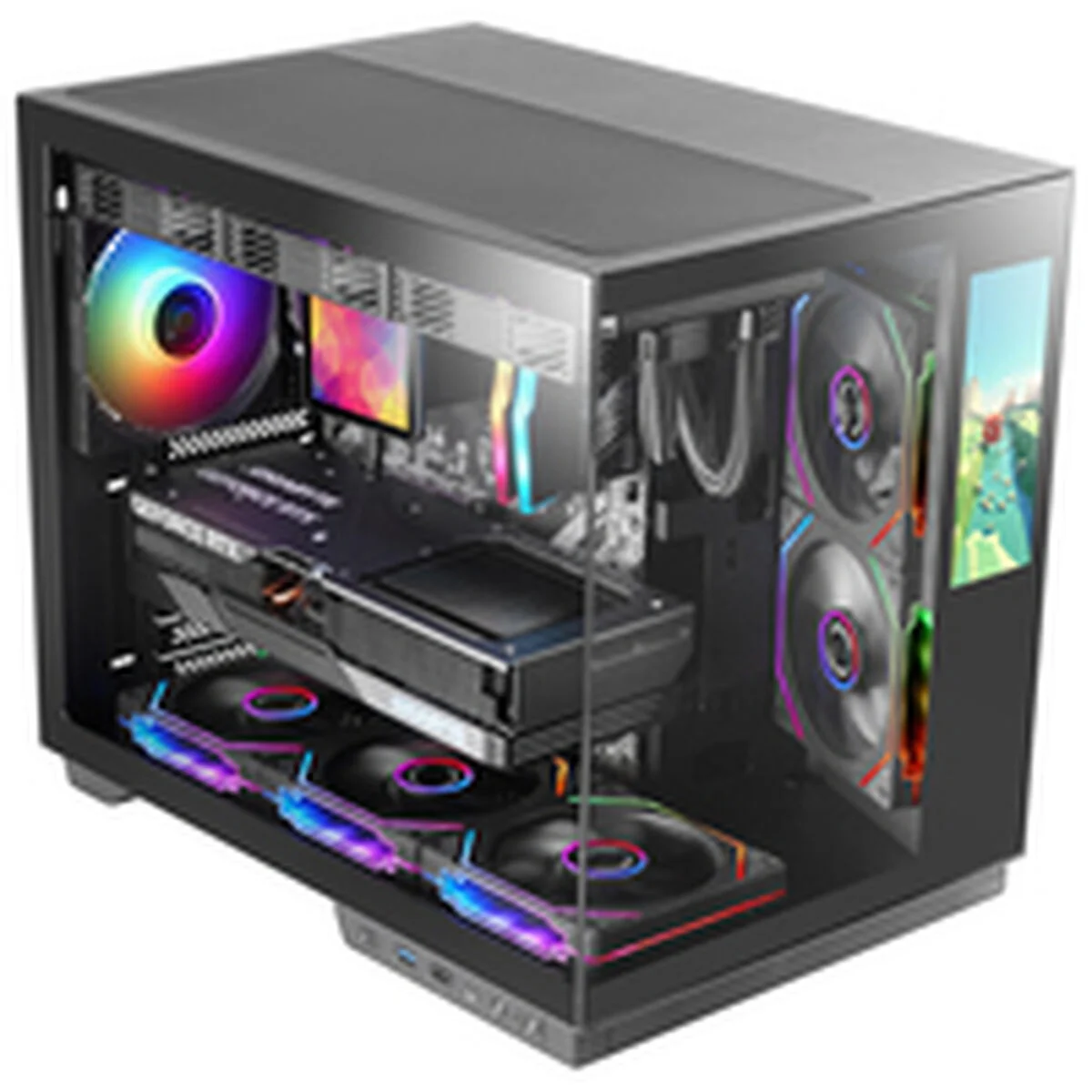 Caja Semitorre ATX Mars Gaming MCMIRAGE Negro