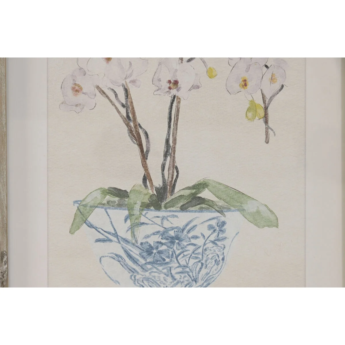 Cuadro Home ESPRIT Azul Blanco Oriental 35 x 2,5 x 45 cm (4 Unidades)