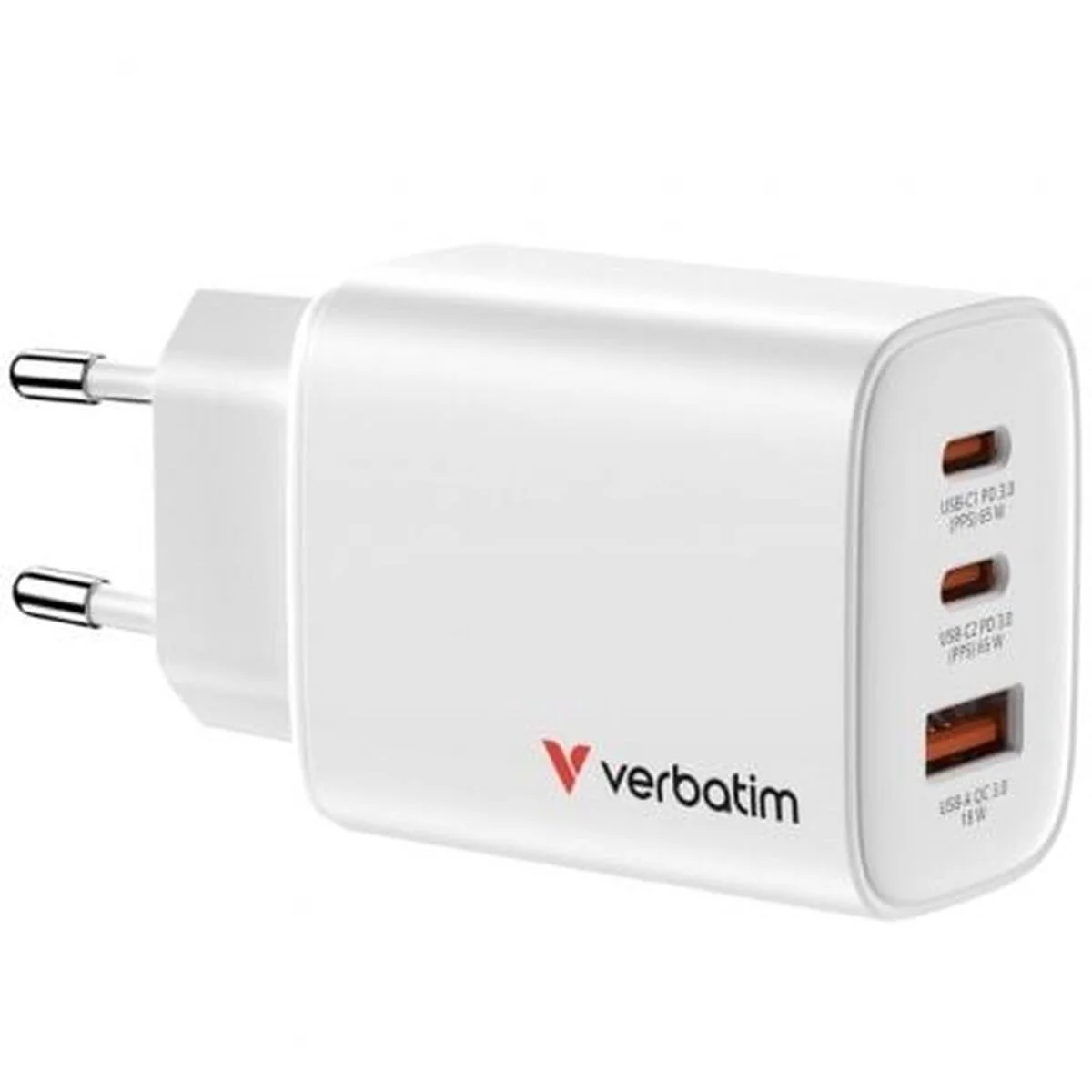 Cable USB Verbatim 32353 65 W Blanco