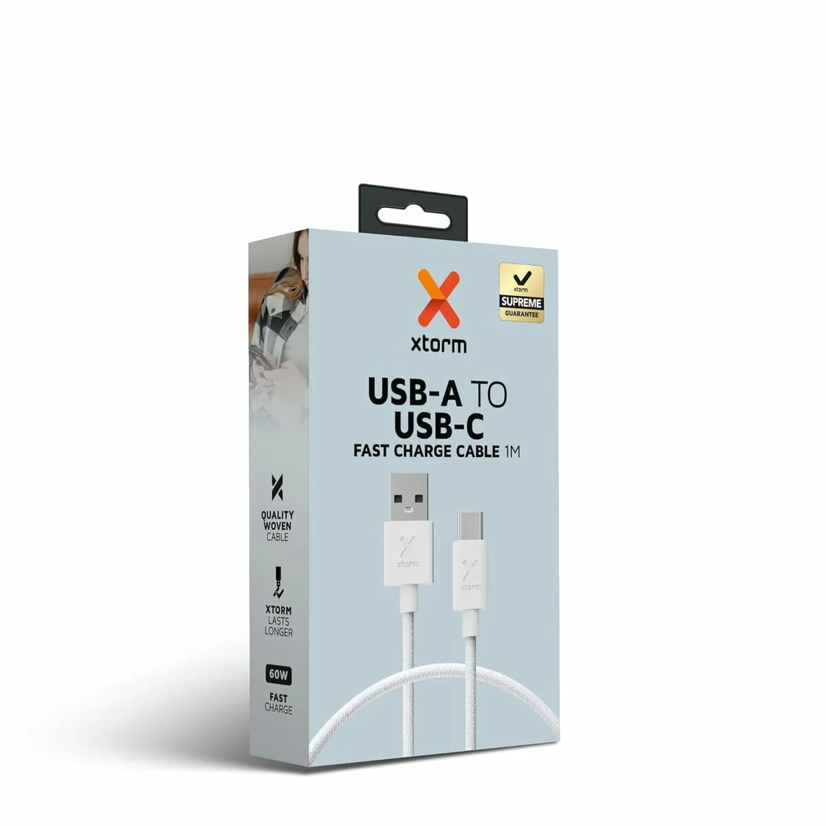 Cable USB Xtorm CXG2050 Blanco