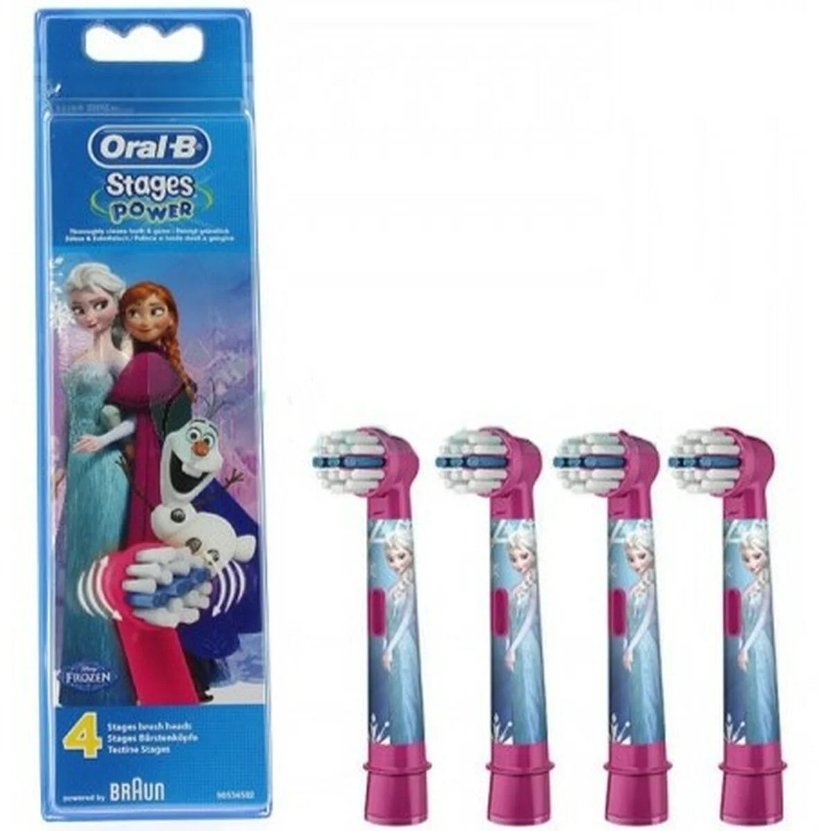 Cabezal de Recambio Oral-B EB10 4 FFS FROZEN II Morado (4 Unidades)