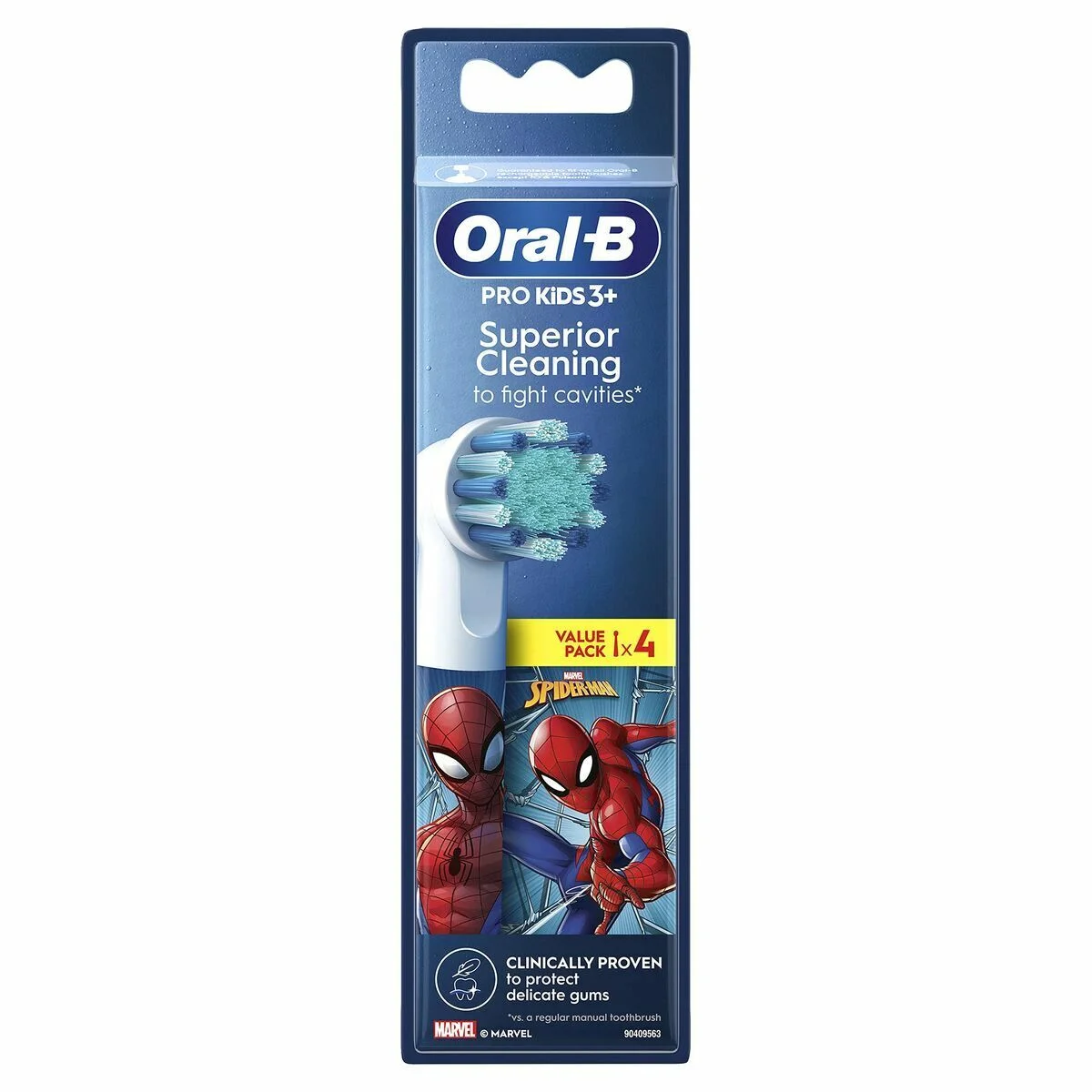 Recambio para Cepillo de Dientes Eléctrico Oral-B EB10 4 FFS SPIDERMAN (4 Unidades)