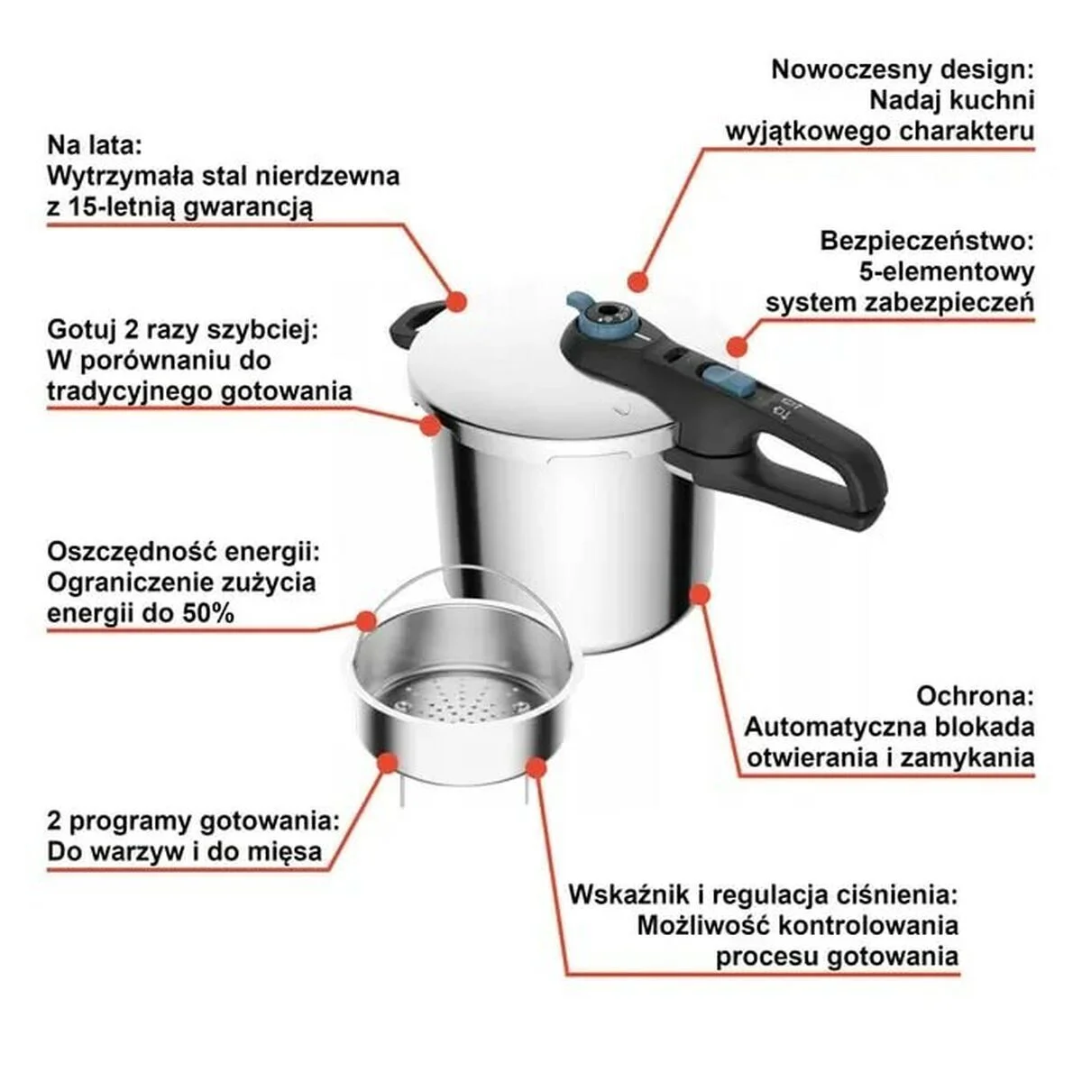Olla Express Tefal TRENDY+      8L