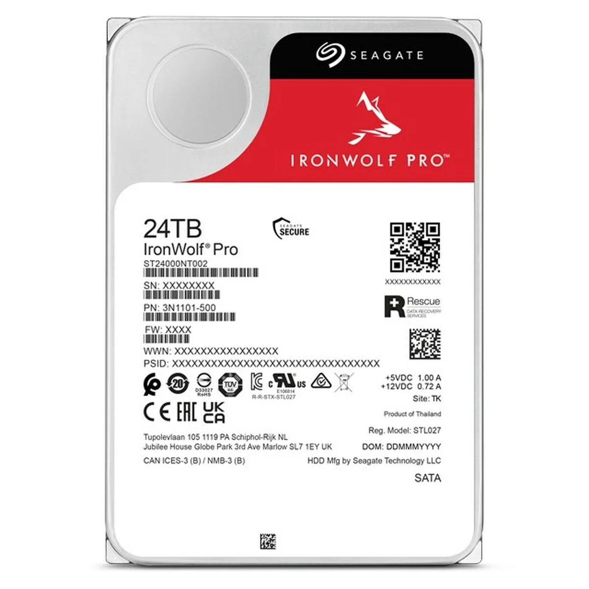 Disco Duro Seagate ST24000NT002 24 TB 3,5"
