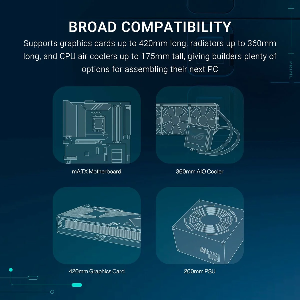 Caja Semitorre ATX Asus 90DC00P3-B19000 Blanco