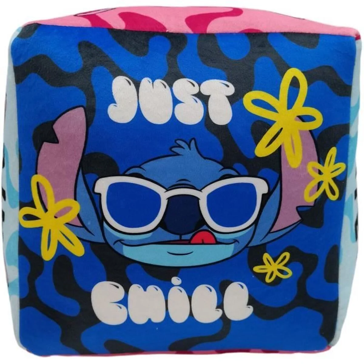 Cojín Stitch 28 x 30 x 29 cm Azul Poliéster Infantil