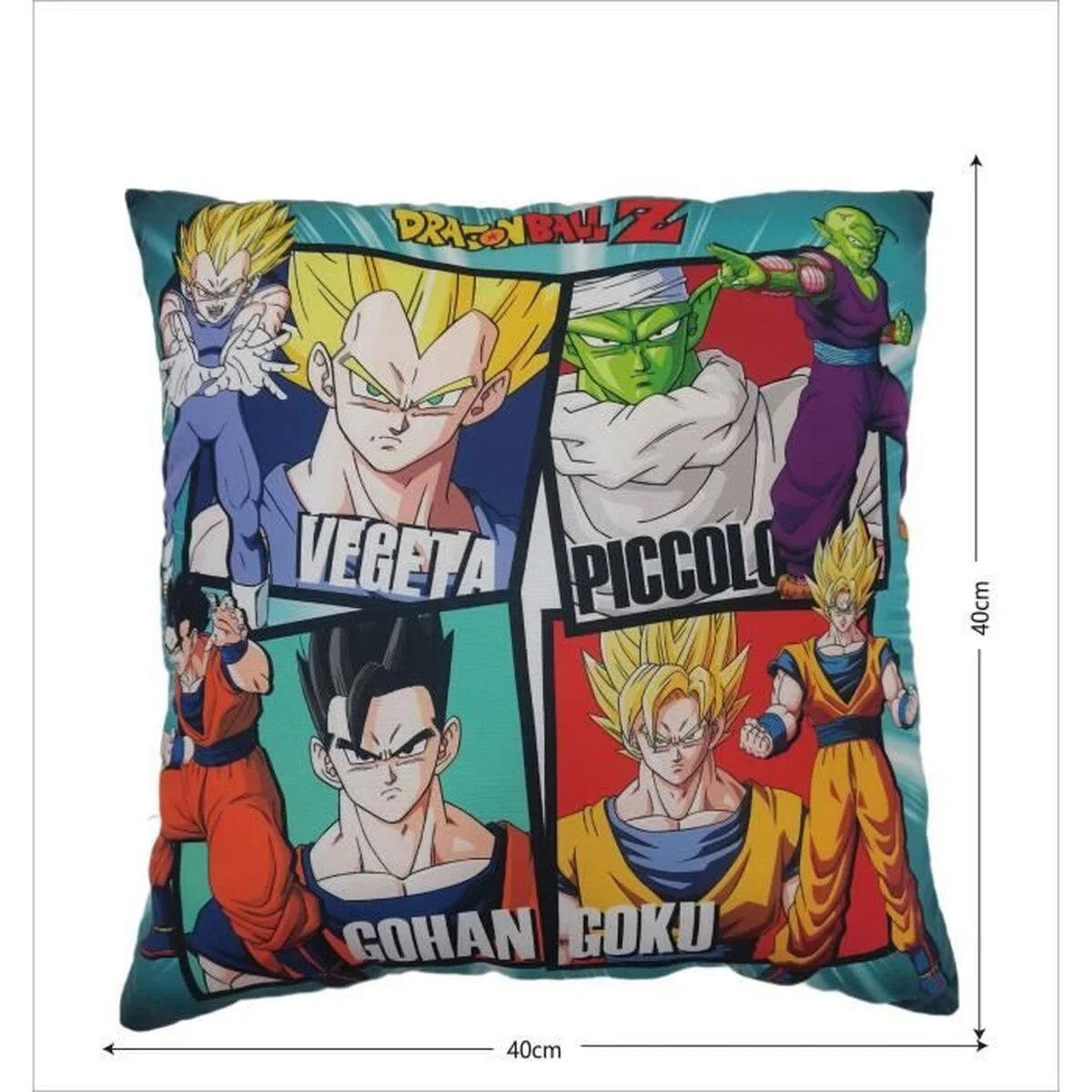 Cojín Dragon Ball 41 x 3 x 39 cm Multicolor Poliéster Impreso Infantil