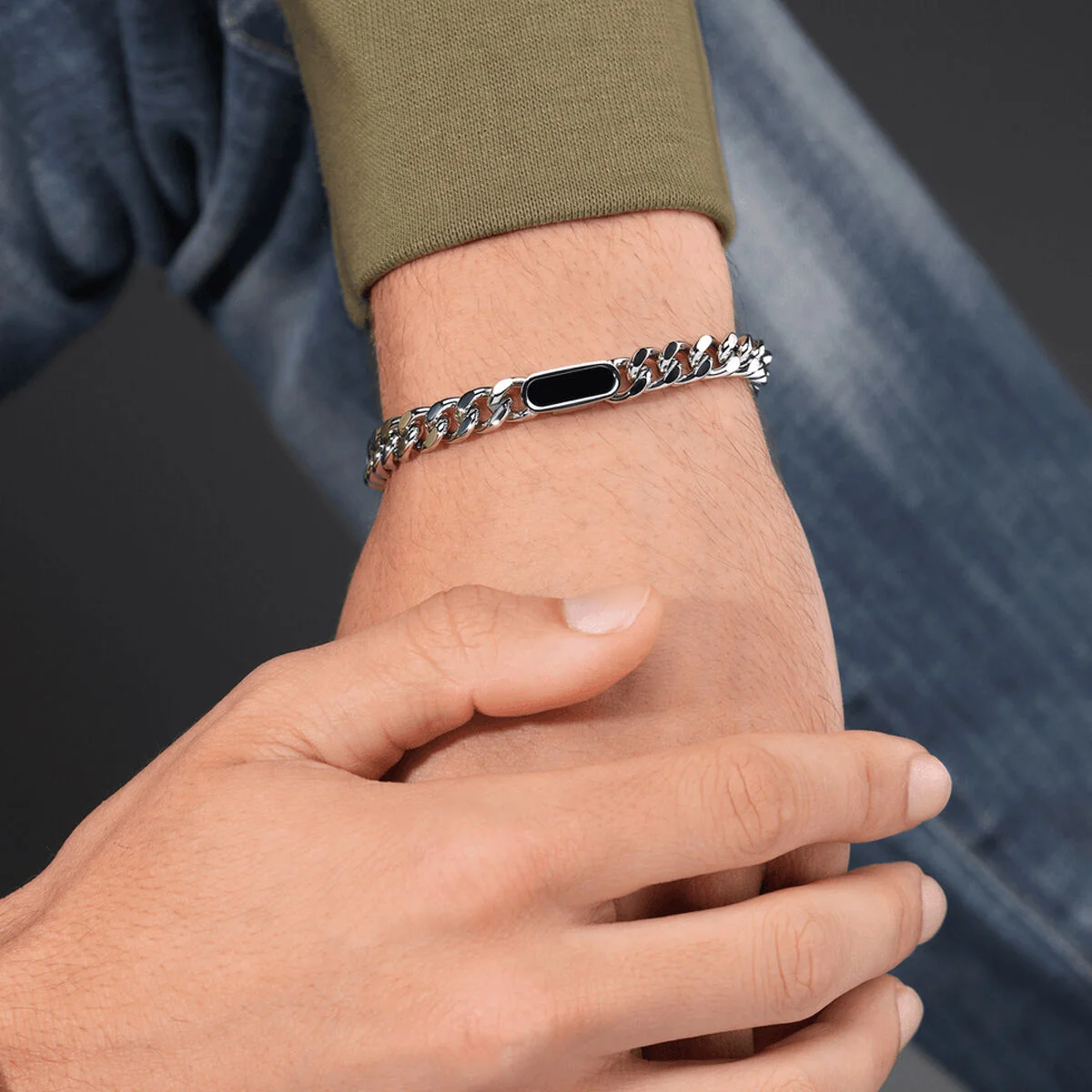 Pulsera Hombre Police PEAGB0079901 Plateado