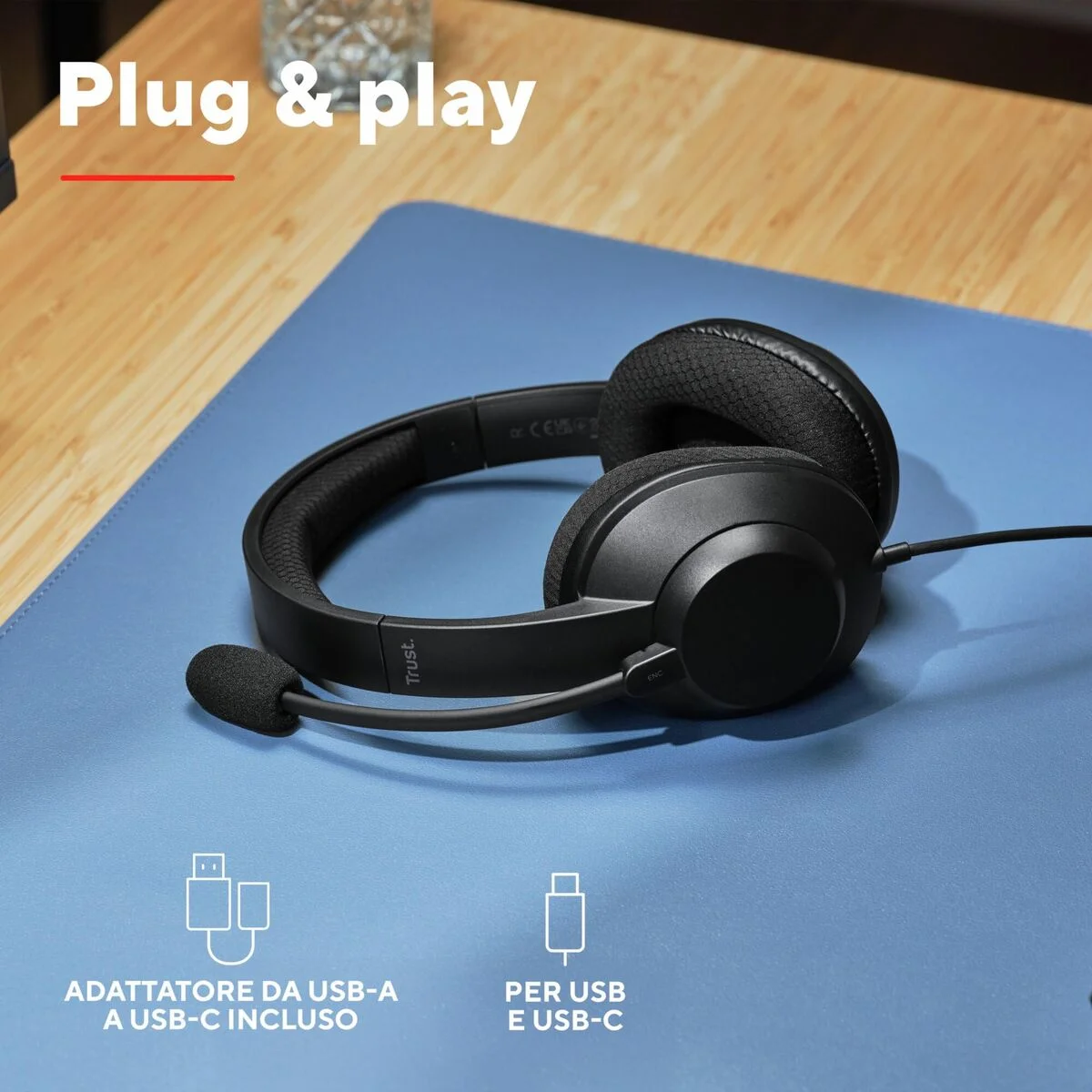 Auriculares Trust 25462 Negro