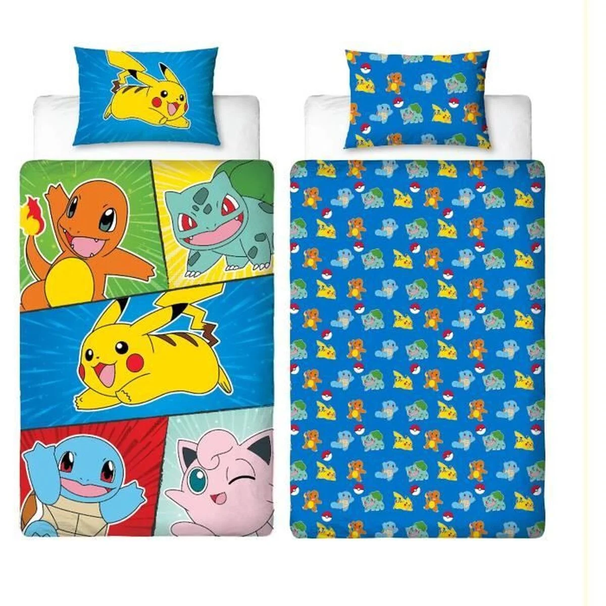 Juego de funda nórdica Pokémon Multicolor Cama de 140 2 Piezas