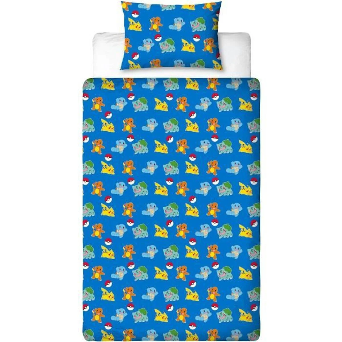 Juego de funda nórdica Pokémon Multicolor Cama de 140 2 Piezas
