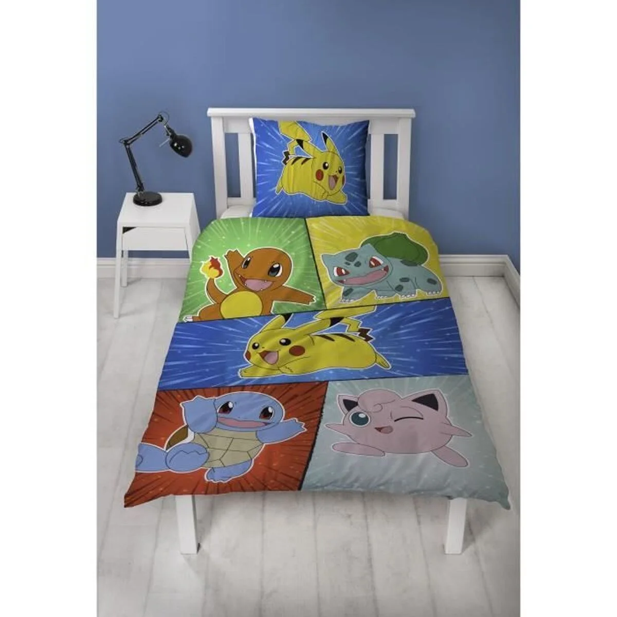 Juego de funda nórdica Pokémon Multicolor Cama de 140 2 Piezas