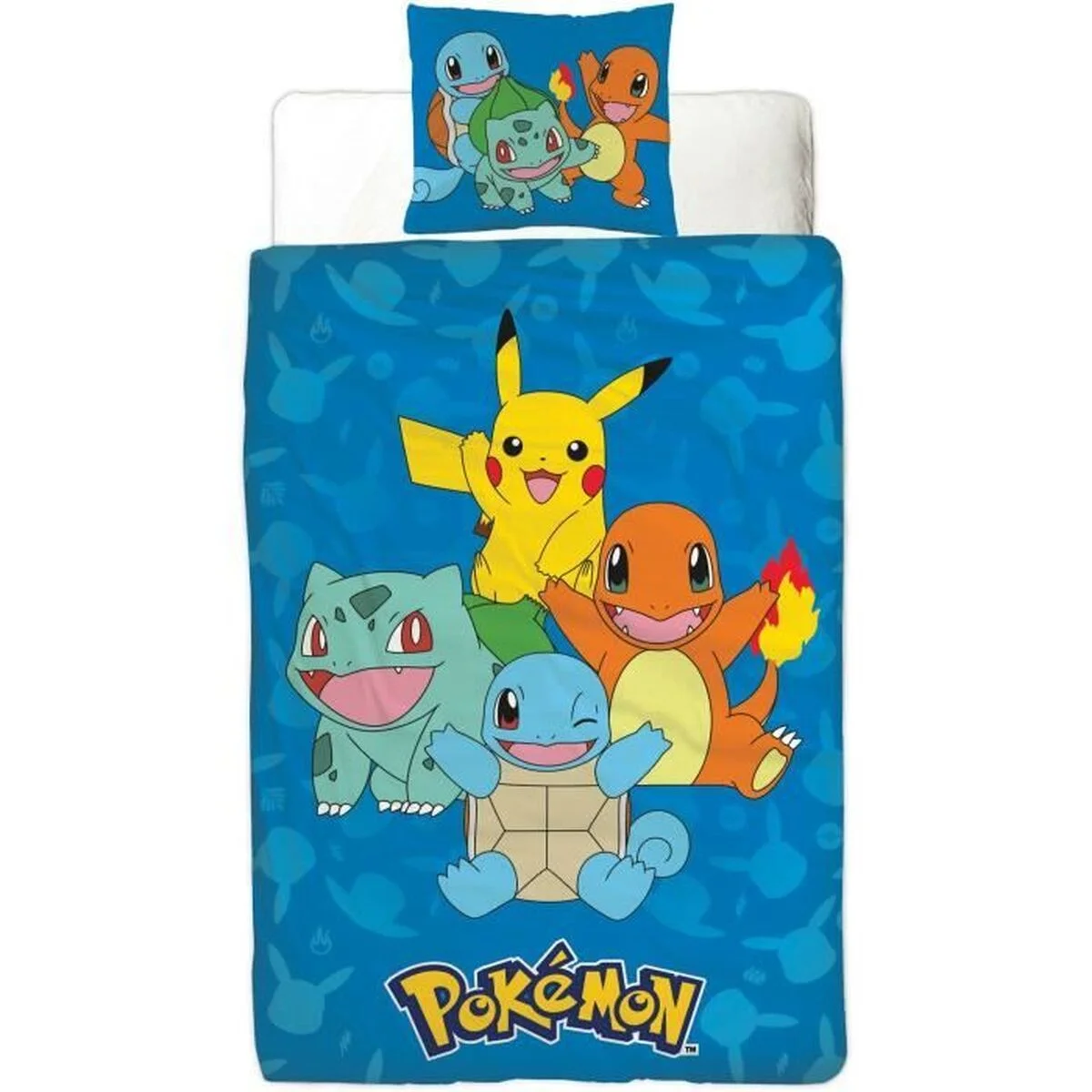 Juego de funda nórdica Pokémon Multicolor Cama de 140 2 Piezas