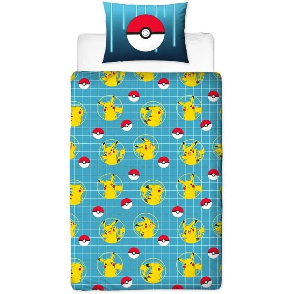 Juego de funda nórdica Pokémon Amarillo Cama de 140 2 Piezas