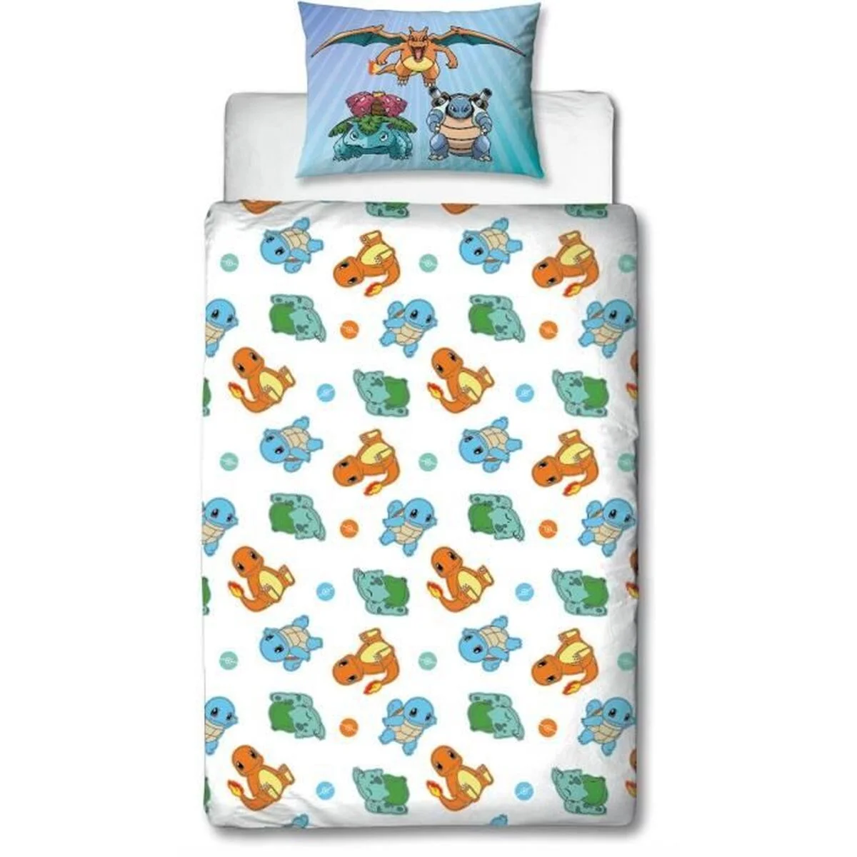 Juego de funda nórdica Pokémon 25 x 4 x 30 cm Azul Cama de 140 2 Piezas