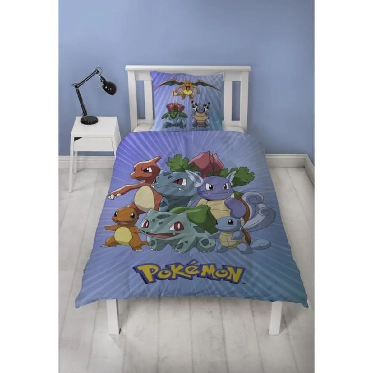 Juego de funda nórdica Pokémon 25 x 4 x 30 cm Azul Cama de 140 2 Piezas